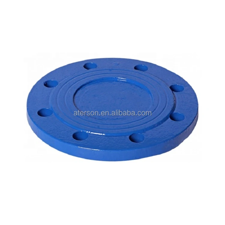 En545 Ductile Iron Cast Iron Pipe Fitting Fbe Coated Black Bituminous Blind Flange (Pn 16)