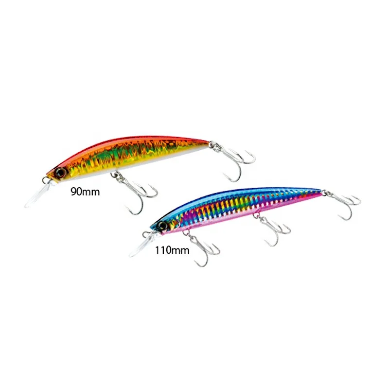 2023 New Design Long Tongue Sinking Minnow 27g 37g Long Casting Simulation Bait Trout Peche Artificial Baits