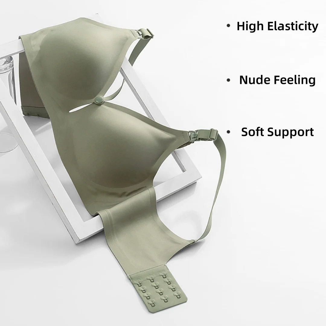 Custom Logo Motherhood Breathable Seamless Pregnant Women Breastfeeding Bra Soft Nursing Bralette Anti-Bacterial Maternity Bras