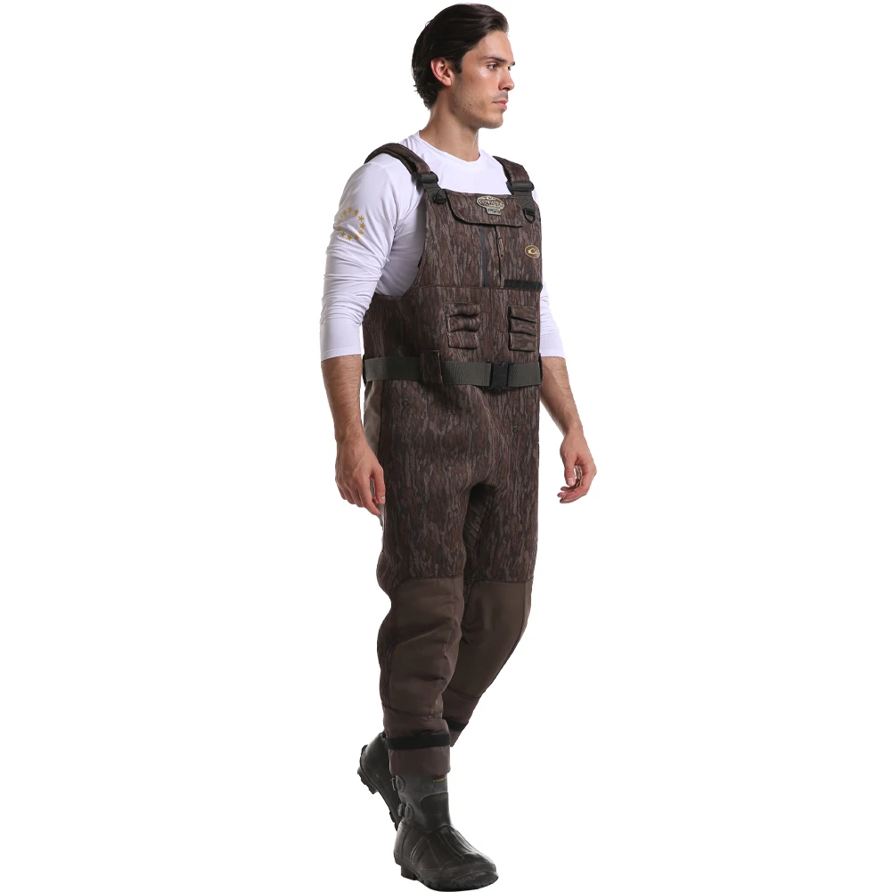 YIHENG Custom Logo Knitted Fabric 5mm Camouflage Fly Fishing Waders