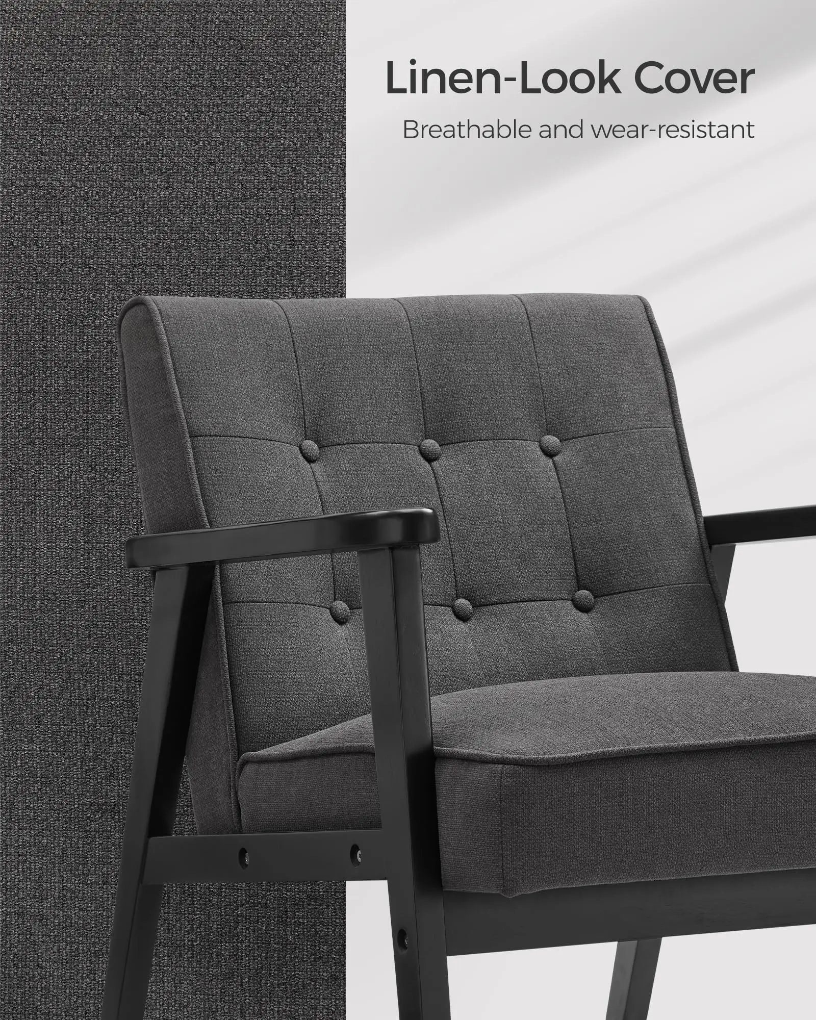 Hot Selling Modern Pictures Of Upholstered Armchair Room Furniture Button High Headboard Upholstered Armchair Frame