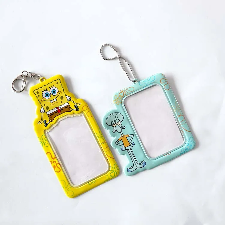 Factory Price Custom Design Cute Style Clear PVC Card Cover Case Kpop Stars Photo Collect Card Holder Lanyard Photocard Holder