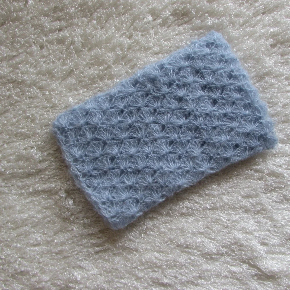 New Born Knit Mohair Wrap Vintage Crochet Baby Wrap Photograhy Props Newborn Swaddle Blanket Layer Fabric