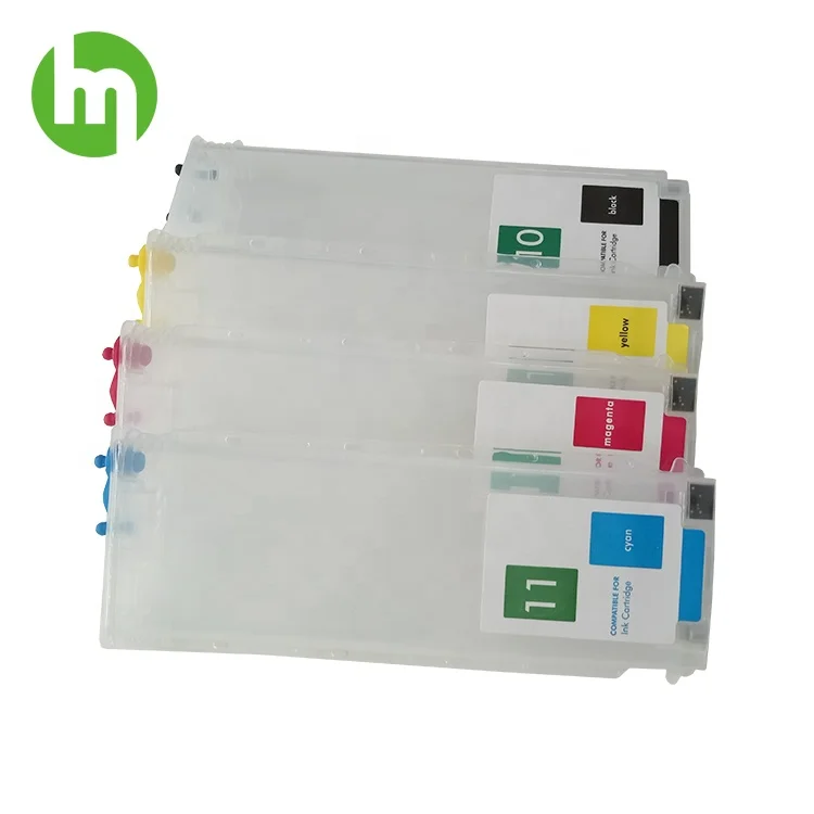 10 11 Refillable Designjet 500 Compatible Refill Cartridge Ink For Hp T500