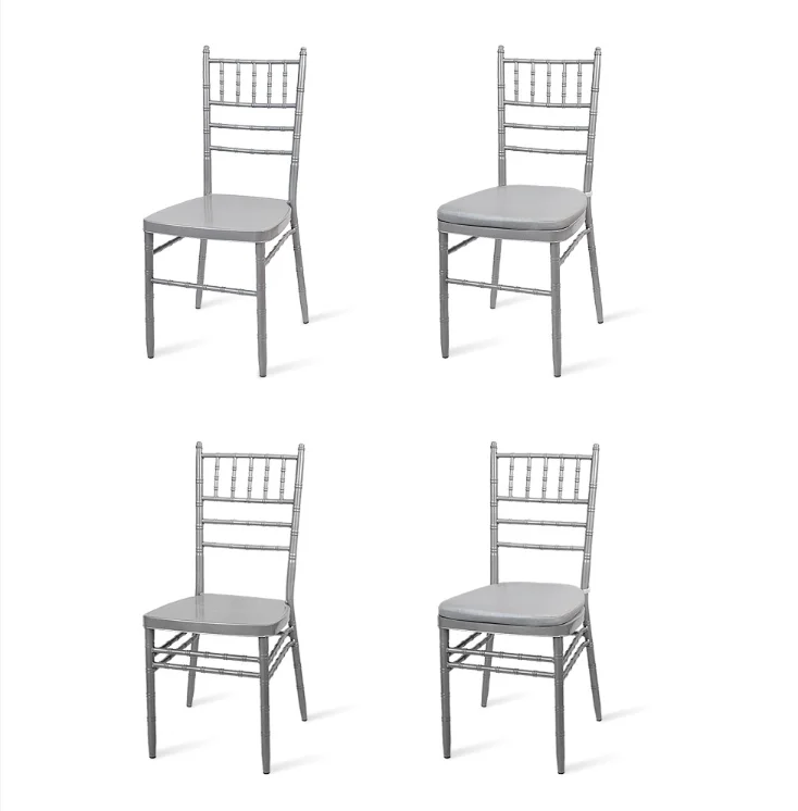 Wholesale hot and inexpensive modern and popular hotel chiavari chairs made of iron stackable bamboo chairs for banquets