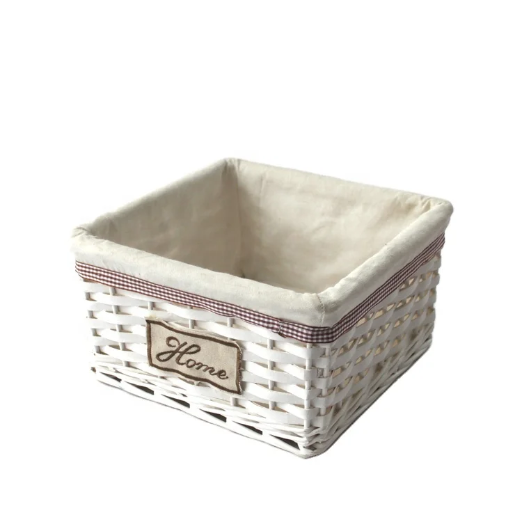Wholesale Handwoven Mini Wicker Wood Chip Basket Hamper for Kids