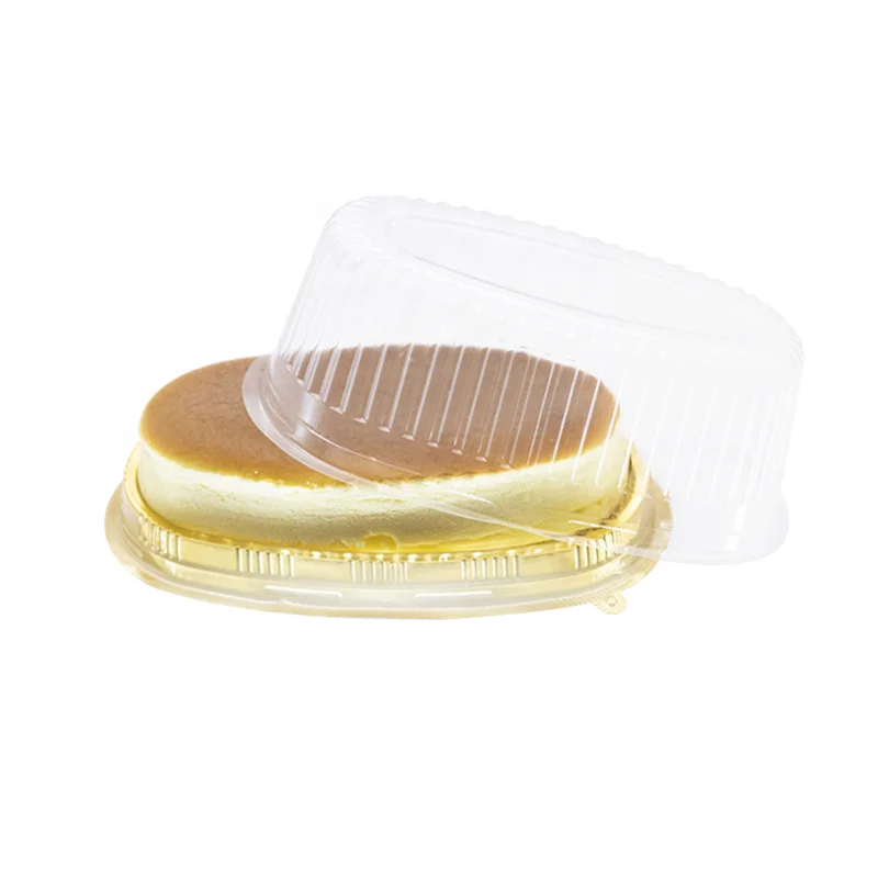 Oval Large Plastic Cake Box Packaging High Quality Food Grade Big Size Custom Color Shape Recyclable Pet With Clear Lid