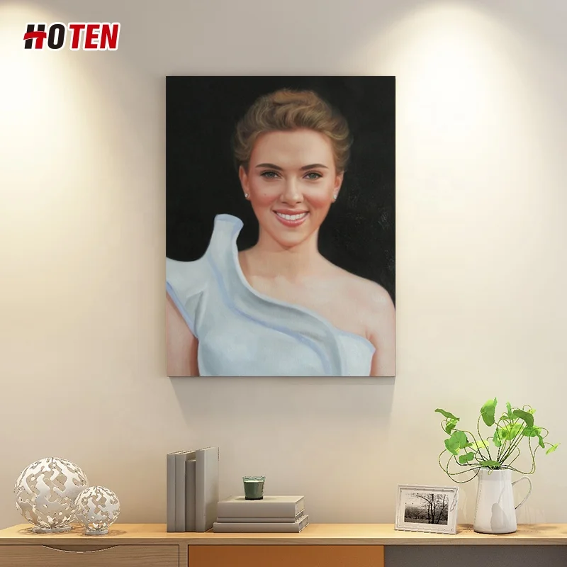 Ручная работа, портрет на заказ, холст, картина маслом, голова, портрет, звезда, портрет, памятная картина