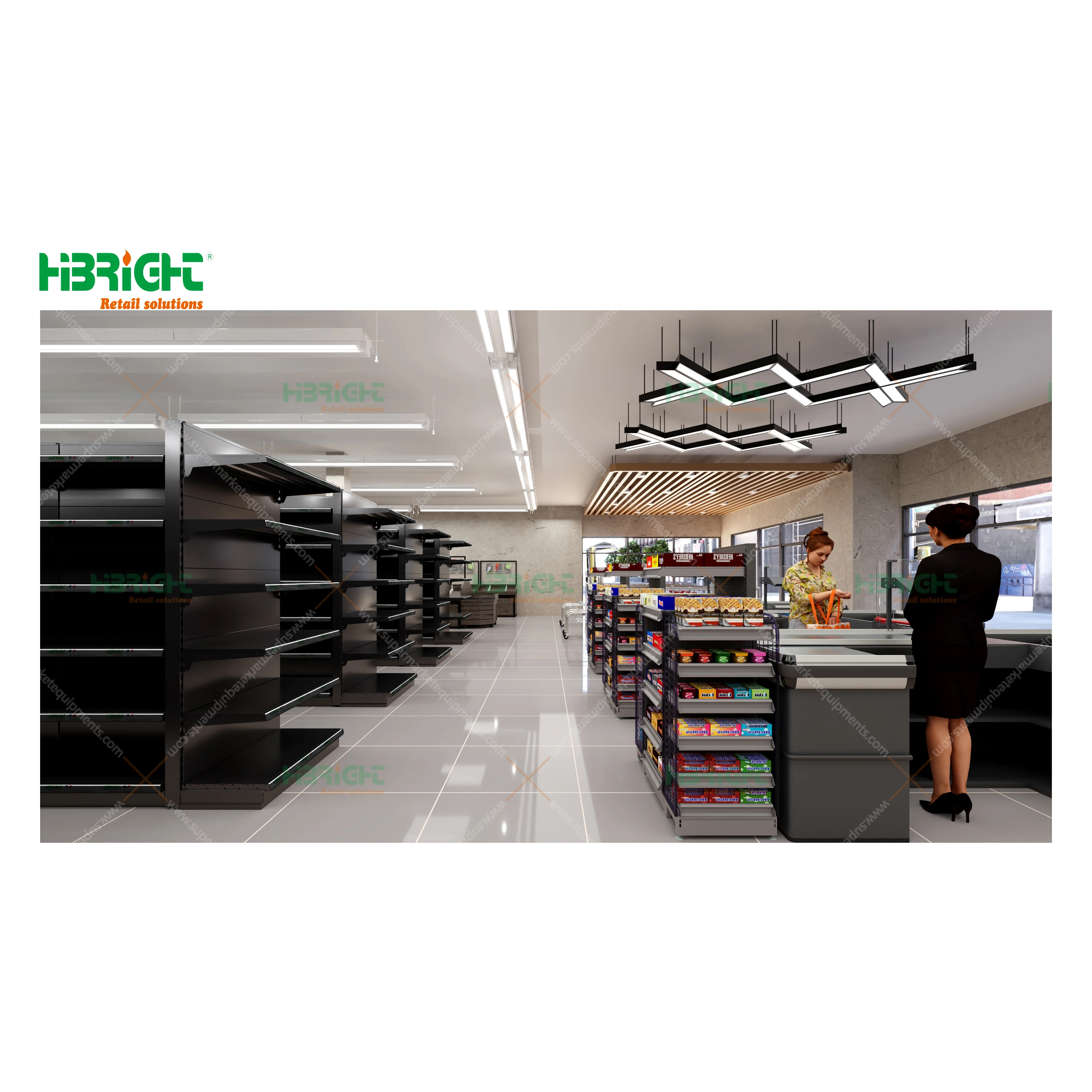 Highbright Retail Solutions Supermarket Shelves 3D 2D Layout Design