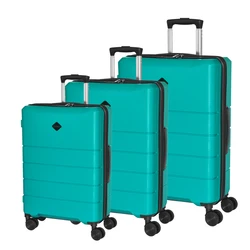 factory price 3 PCS maletas de viaje sets portable PP material hot selling fashion suitcases with spinner wheels travel trolley