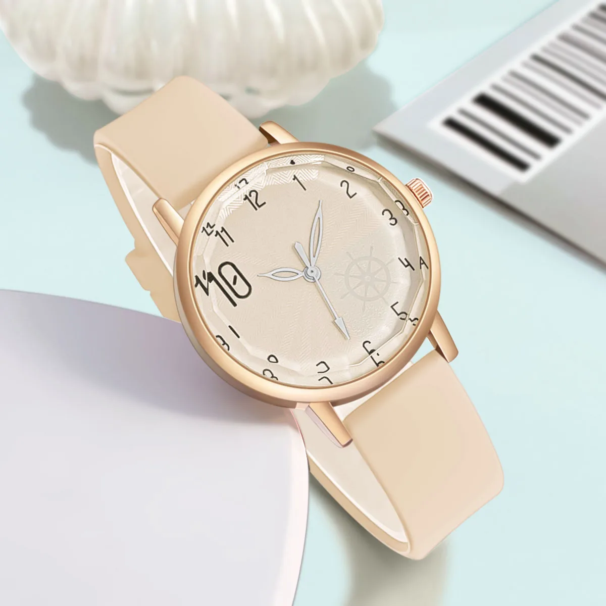 Women Students Ladies Girls Fashion Luxury Silicone Quartz Rudder Sailing Navigation Watch Girl Jelly Wrist Watch