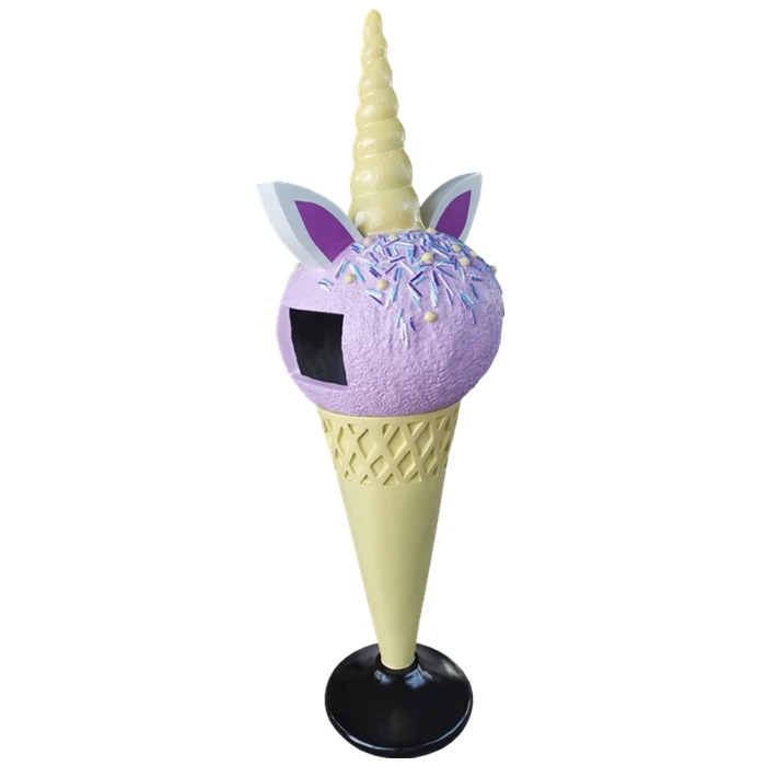 ice cream shop theme furniture table and chairs, cone decoration furniture