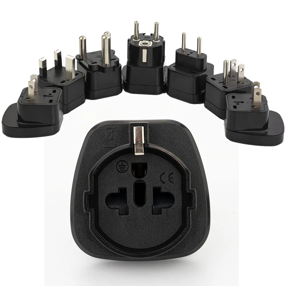 Universal US Plug adaptor Socket Travel Adapter USA Converter Electric Plug Adapter EU UK AU IT converter plug to USA
