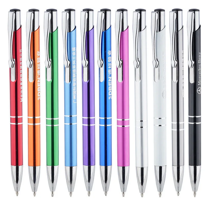Ballpoint Pen Metal Ball Pen with Custom Logo Printed Wholesale Business Gift Pen Multi Color Office
