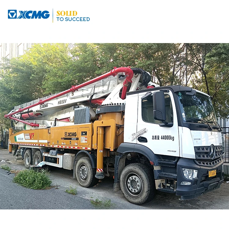 XCMG Official Cement Pump Machine HB58V 58m used schwing concrete pumps Truck for Sale