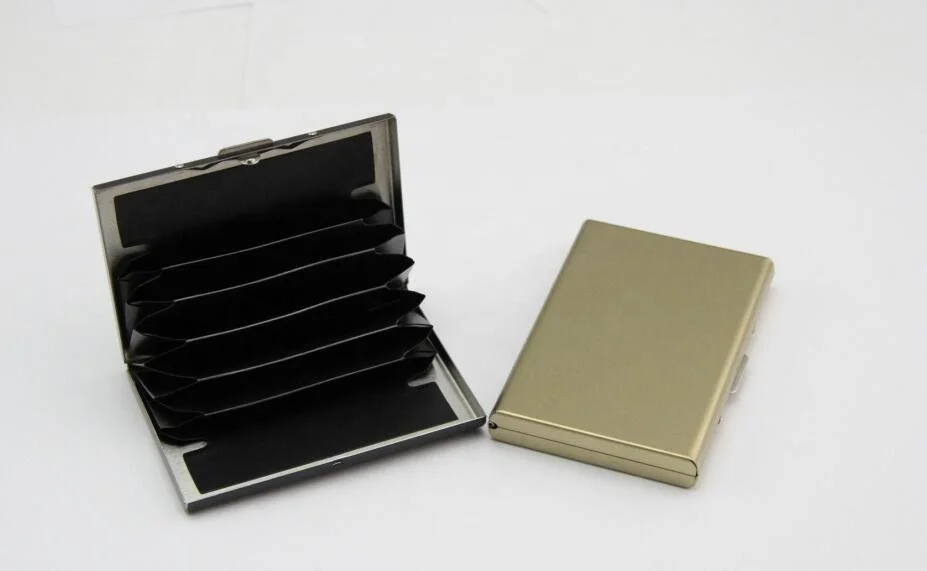 Wholesale Custom stainless steel Credit Card Holder with PVC Money Clip