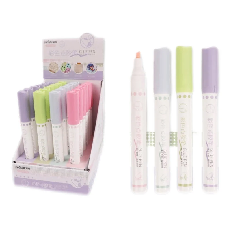 Multicolor School Student Office Point Glue Pen Set