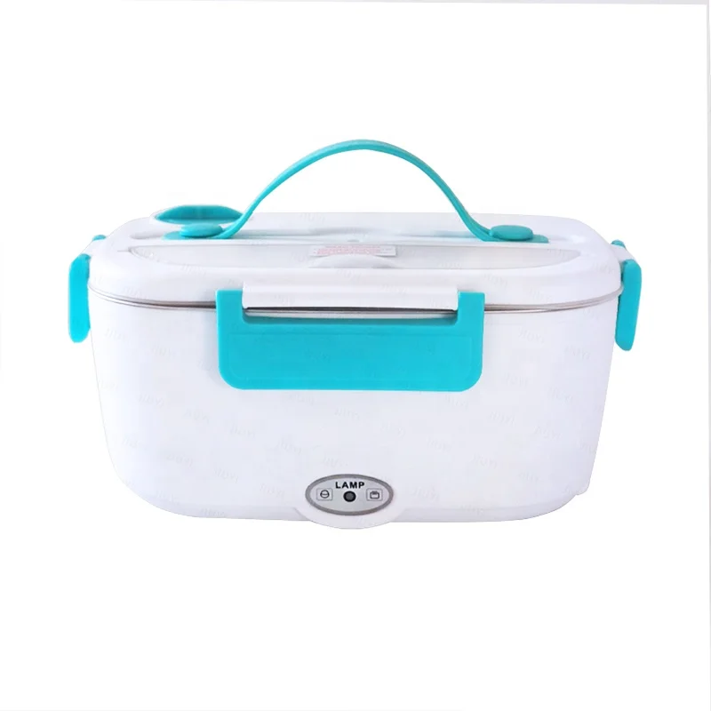 Latest Adult 80W 3 IN 1 Self Heating Car Plug in Hot Tiffin Lunch box 12V 24V 110V Heated Electric Food Warmer Heater Lunch Box