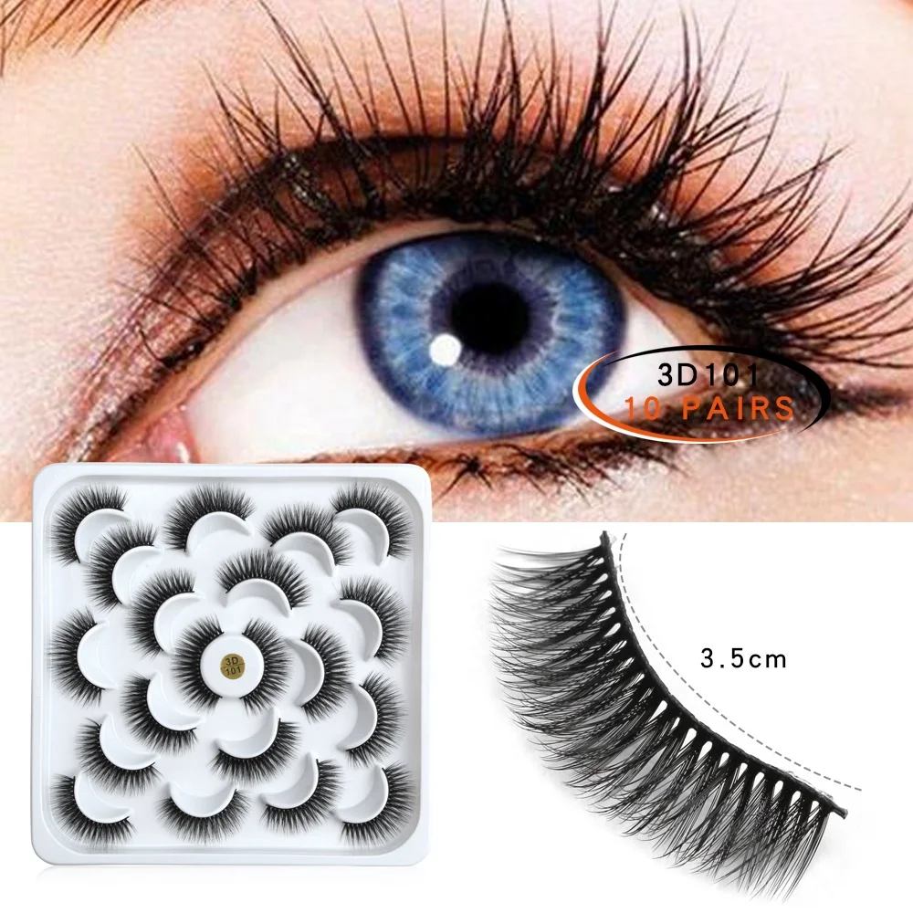 Maange wholesale luxury Natural 3D synthetic mink eyelashes
