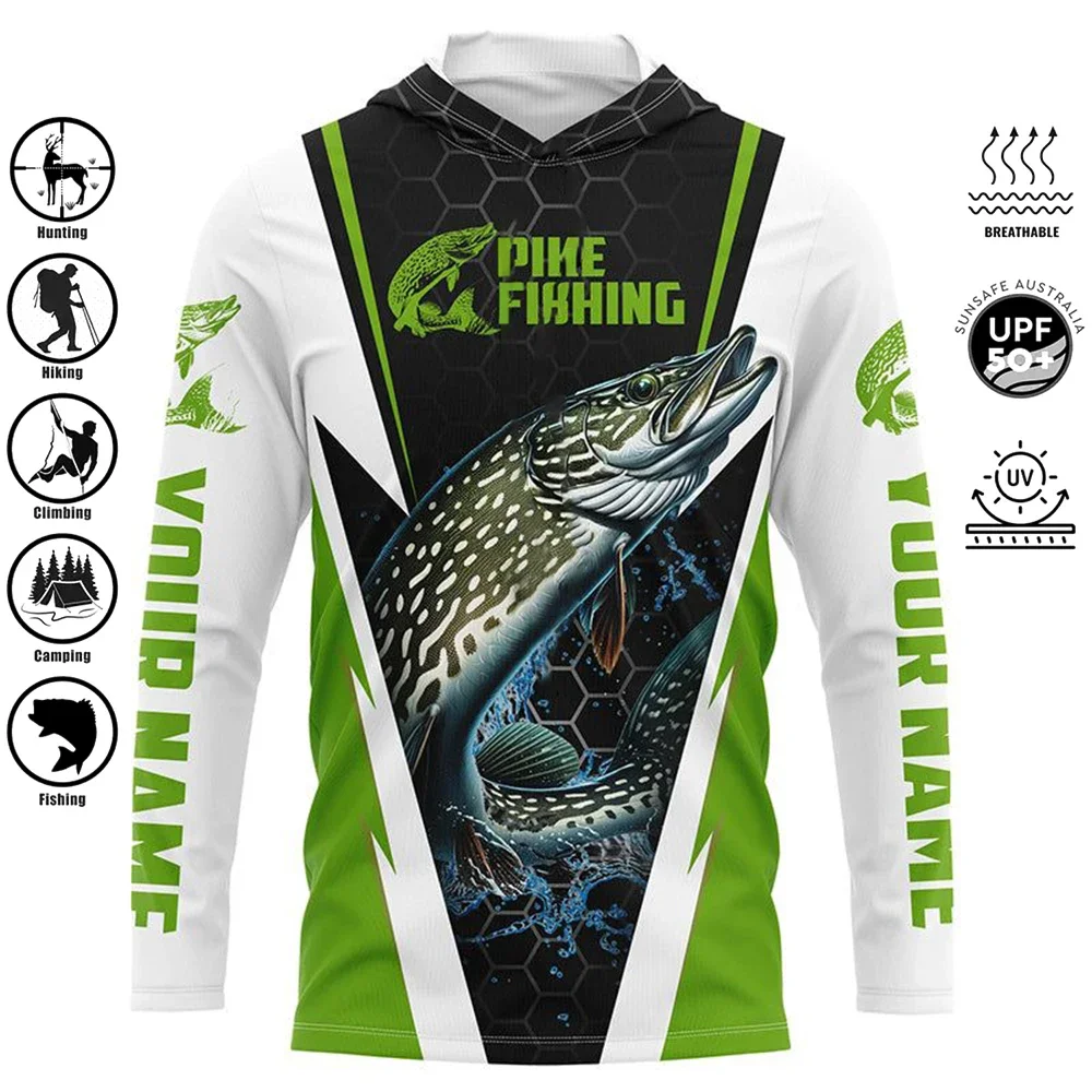 Custom Logo 100% Polyester Sublimated Jersey UPF 50 Fishing Shirts Outdoor Long Sleeve Performance Fishing Wear