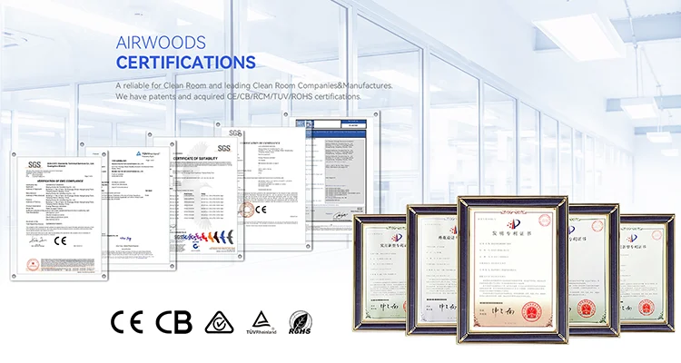 Airwoods Air Conditioning System Iso 8 clean room Modular dust free room clean room