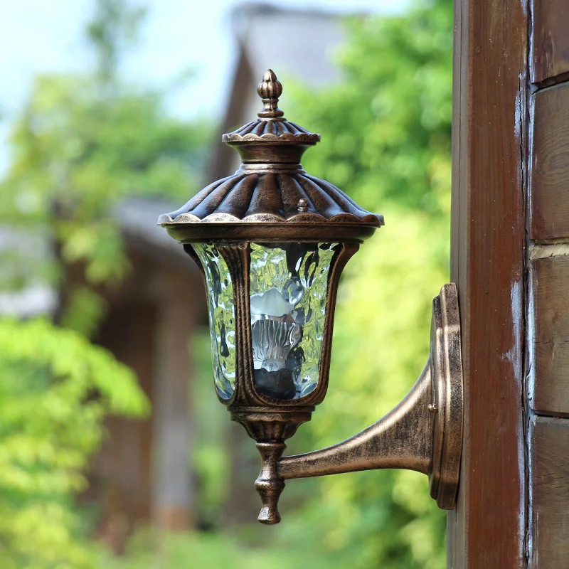 Outdoor Wall lamp Simple Modern New Chinese Waterproof Exterior Wall Garden lamp American Creative Aisle Outdoor Balcony