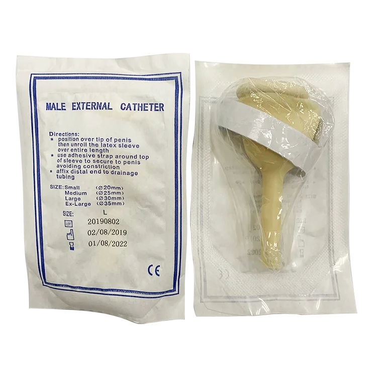 2024 Disposable Medical Latex Condom Catheter Male External latex  urine drainage catheter