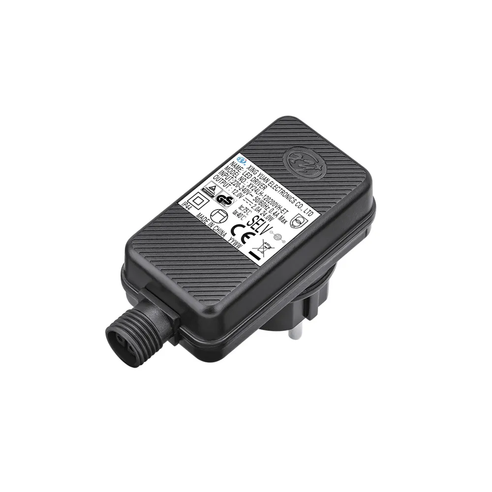 Factory OEM waterproof AC Adapter 12v 2a 24v 1a for laser light table lamp ac dc adaptor with TUV CE GS for EU market