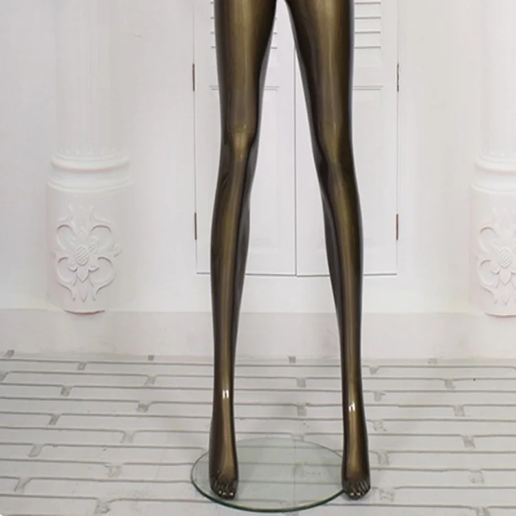 Window Displays High-end Bronze Gold Glossy Trouser Cheap Plastic Legs Male Lower Body Mannequin