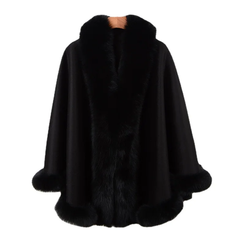Роскошная накидка, дешевая зимняя накидка из искусственного меха, оптовая продажа, Осеннее модное женское пончо из искусственного меха