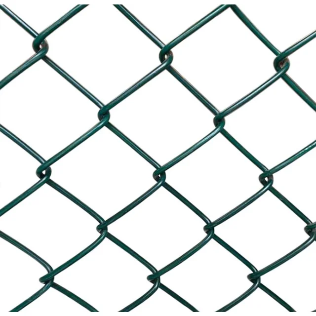 PVC coated galvanized wire braided Basketball court 50ft chain link fencing Chain Link Fence for Garden