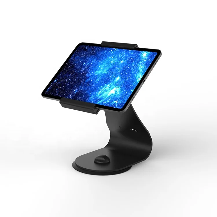 Safe rotation metal security desktop universal tablet display stand for iPad