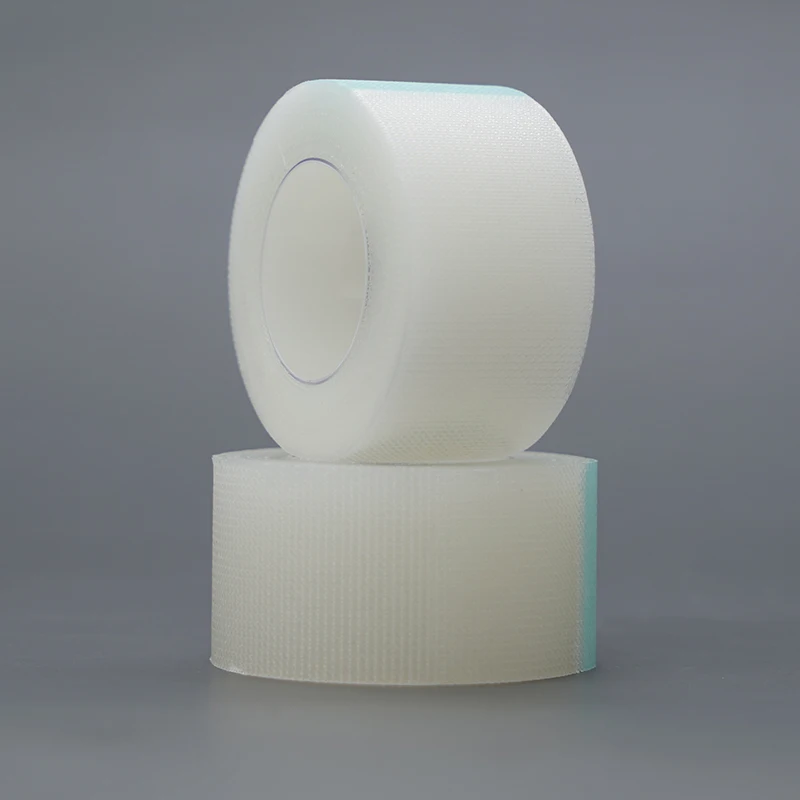 Настоящая фабрика медицинских перфорированных полиэтиленовых лент, рулон прозрачных пластырей, медицинская полиэтиленовая лента 2,5 см x 5 м/1 дюйм x10y/2 дюйма x5y