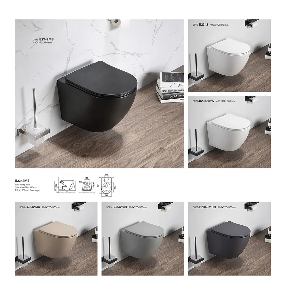 PATE Modern WC One Piece Ceramic Toto Wall Hung Toilet Tanks Concealed For Apartment Hotel