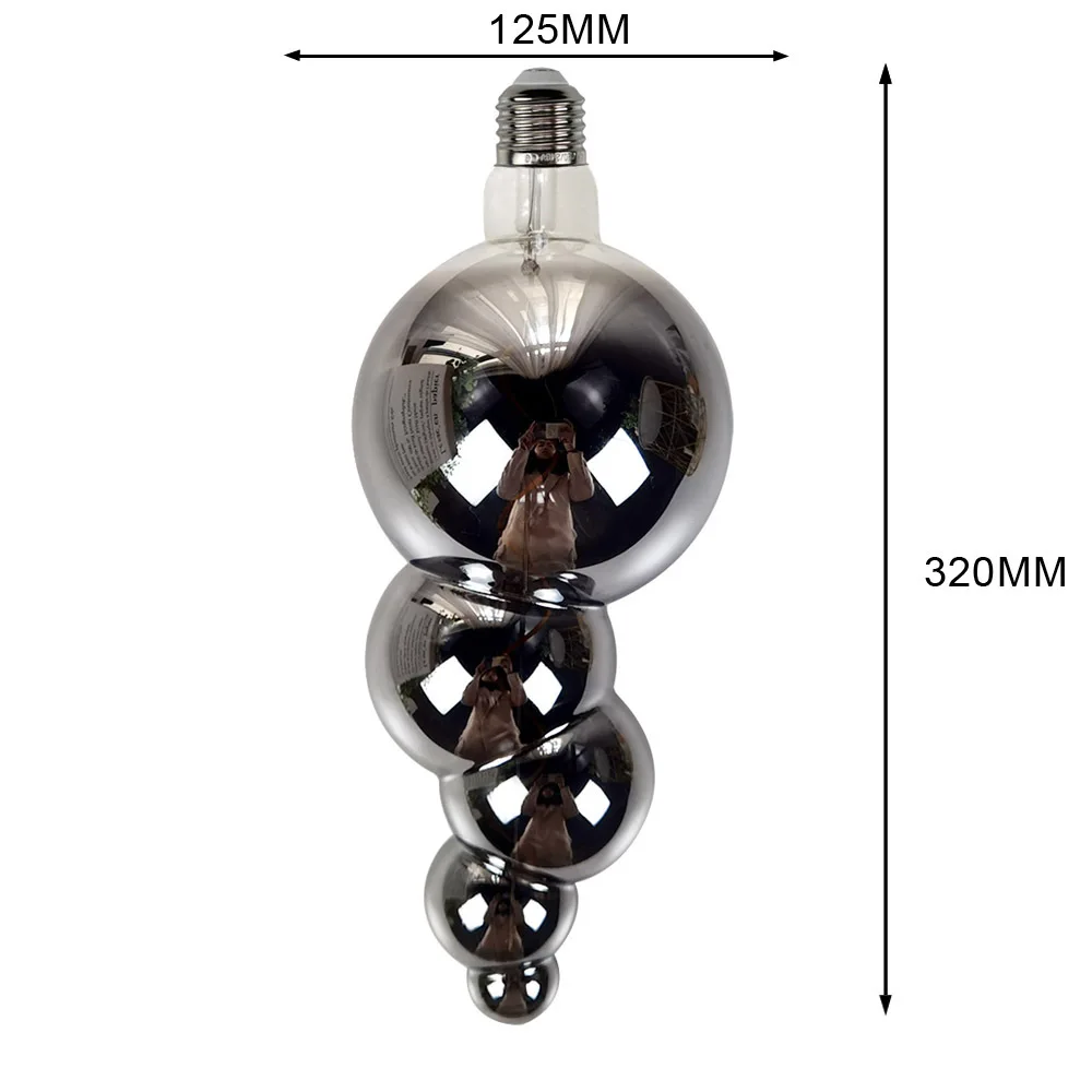 LED Soft Filament Special-Shaped Creative Light Bulb Retro Decorative Lighting Warm E27 Screw Large Size Antique Chandelier Lamp