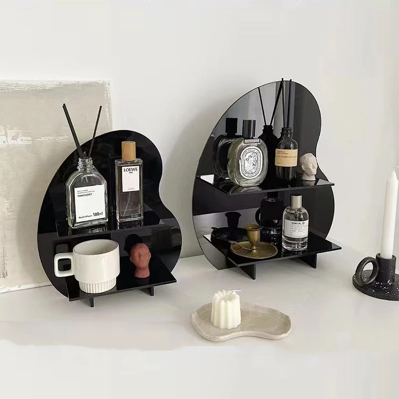 High Quality Cosmetics tabletop Acrylic Storage Rack Dresser Cup Perfume Plants Toys Acrylic Storage Shelf for Christmas Gift