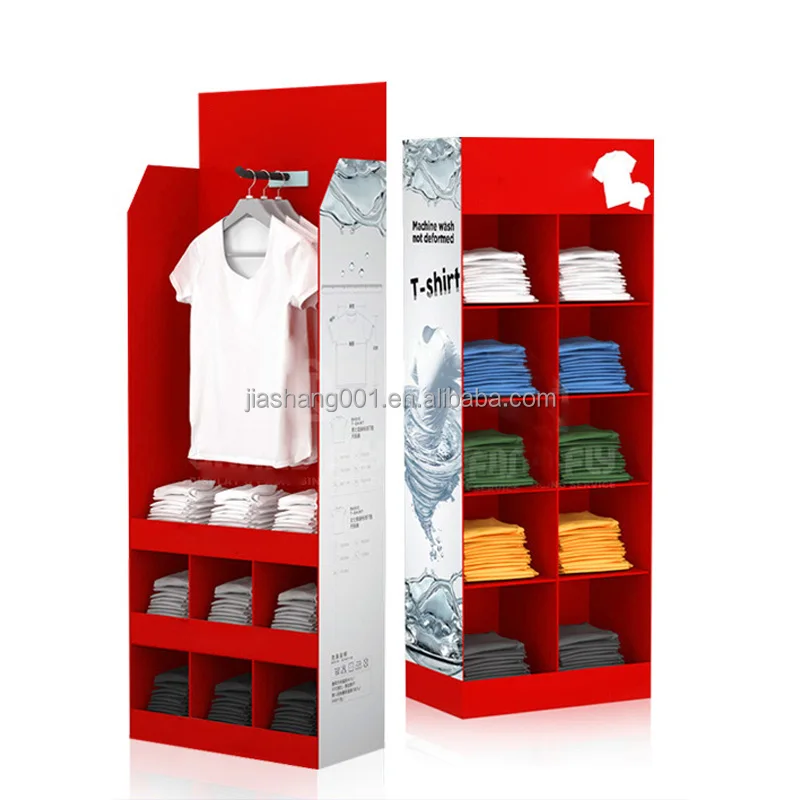 Custom Toothpaste Body Wash Shampoo T-Shirt Pallet Display Stand Retail Store Display Rack Cardboard Pallet Display Stand