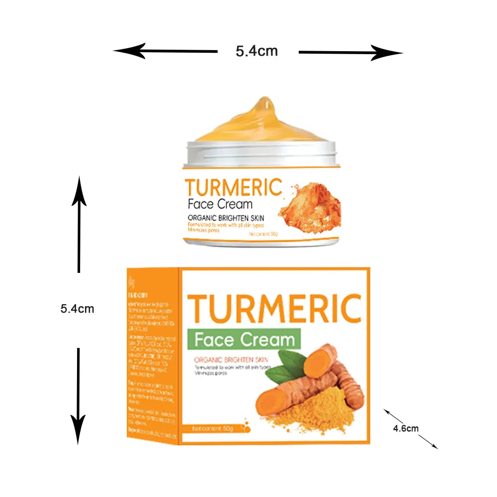 High Quality Turmeric Face Cream Private Label Brightening  Skin Firming Turmeric Face Cream