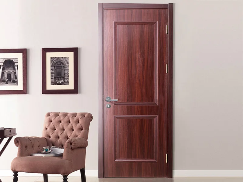 Modern Design Interior Wooden Door Bathroom Door With Glass Room Door