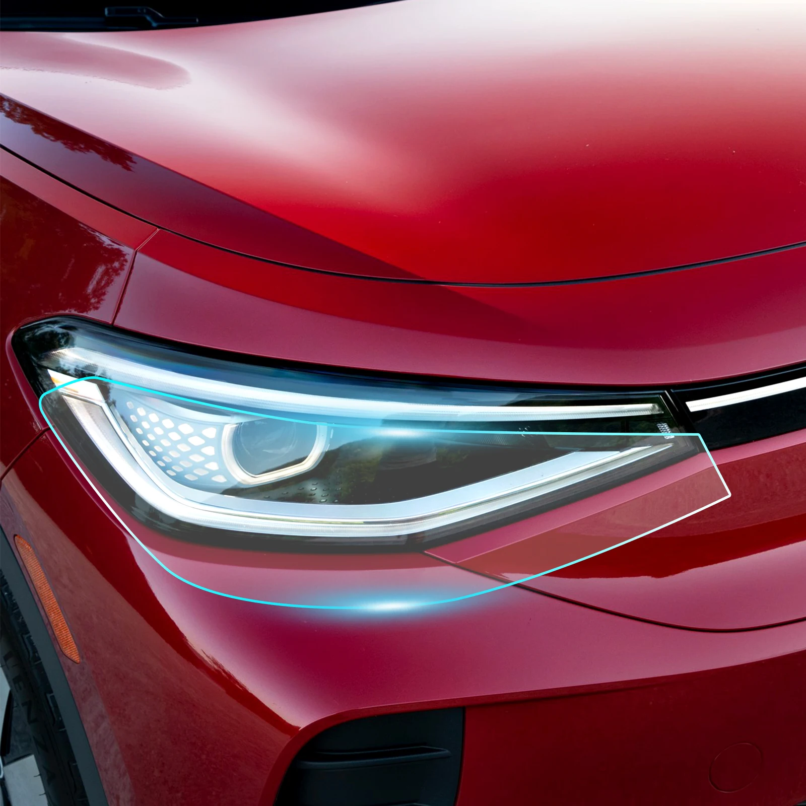 Pre-Cut TPU Paint Protection Film for 2021-2024 Volkswagen ID4 Thermoplastic Polyurethane Interior Accessories