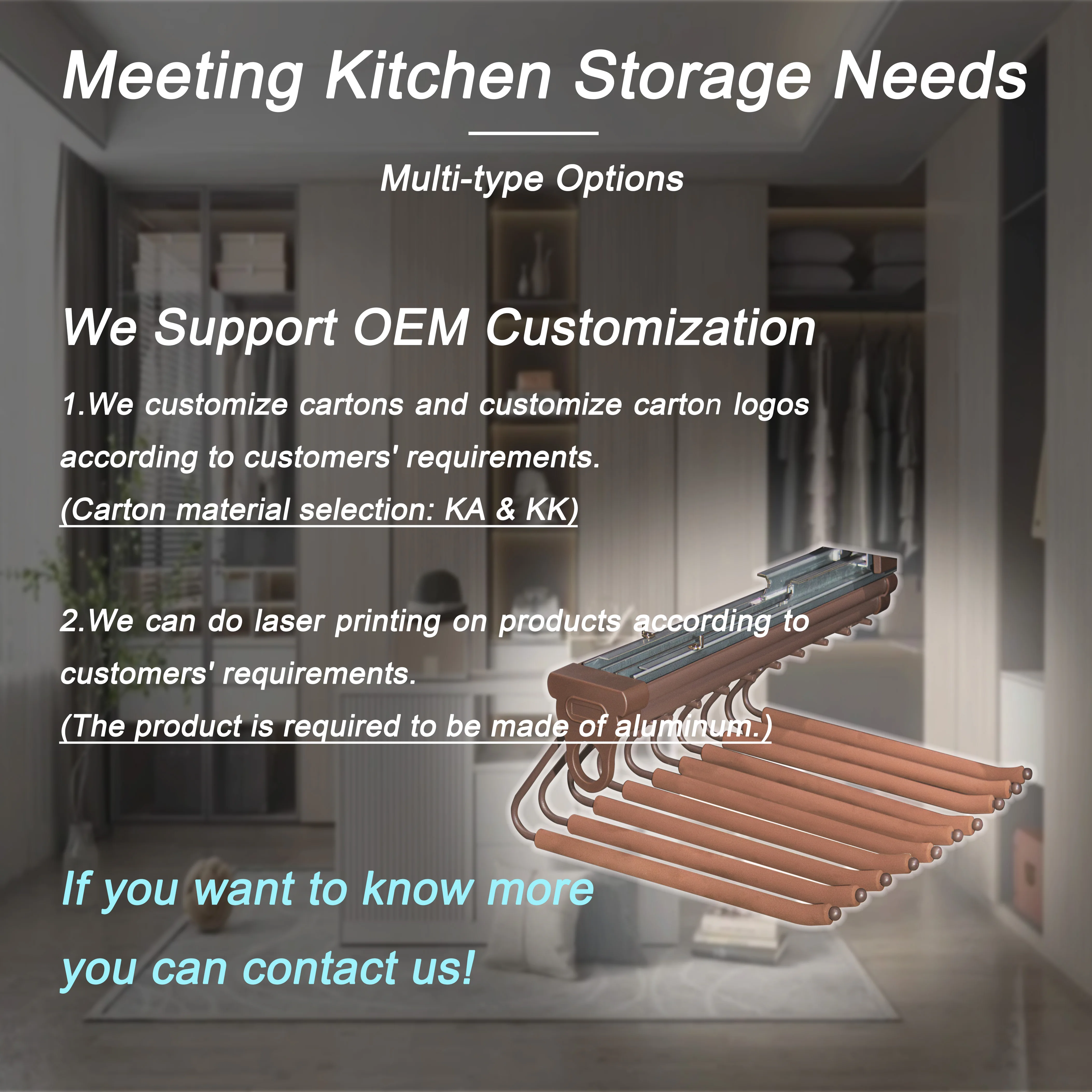 Closet Storage Essentials Rail Hanging Organizer Shelves Metal Magic Wardrobe Cloth Hanger Hook Non-slip Mocha V Trousers Rack