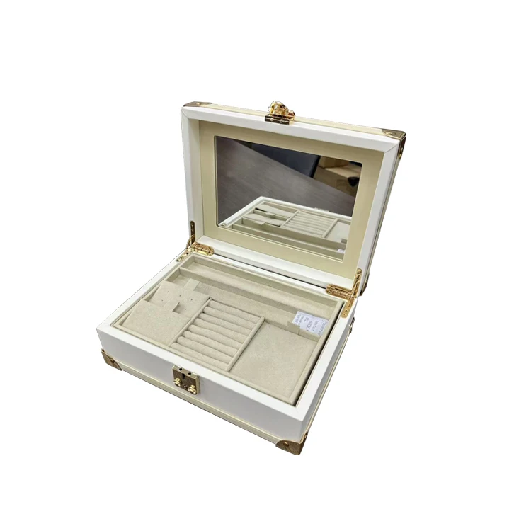 Advanced Lock Jewelry Storage Box Exquisite Ring Earnail Bracelet Necklace Jewelry Multi Layer Large Capacity Box