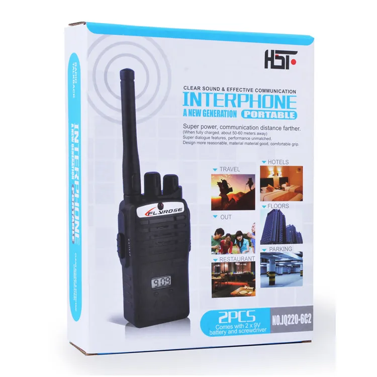 Top Quality rechargeable walkie-talkie 2pcs kids walkie talkie toy