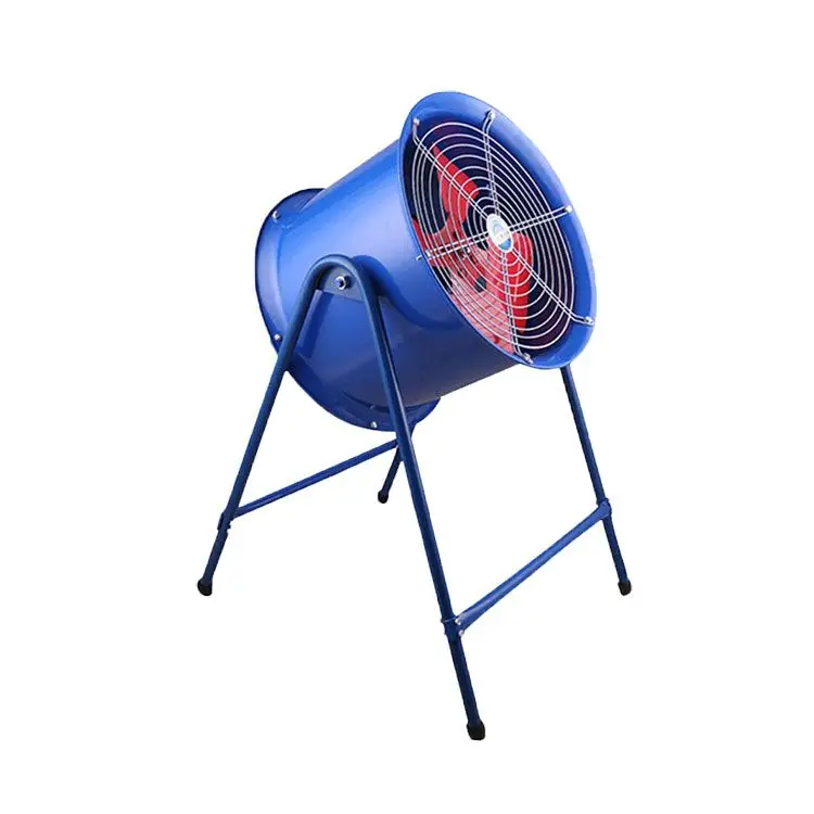 Blue Practical Custom Logo Stainless Steel Motor Fan Low Noise Axial Flow Fan