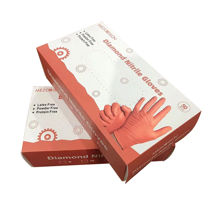 Одноразовые нитриловые перчатки без присыпки