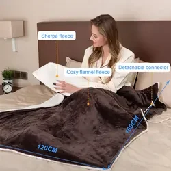 Bol hot sale BSGROUP 220v 160X130CM automatic adjustable heating electric blanket with timer