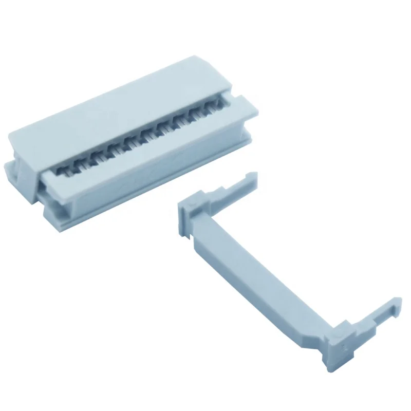 Hot sale 2.54mm Pitch  IDC Socket Male Right Angle Ejector Header Cable Connector