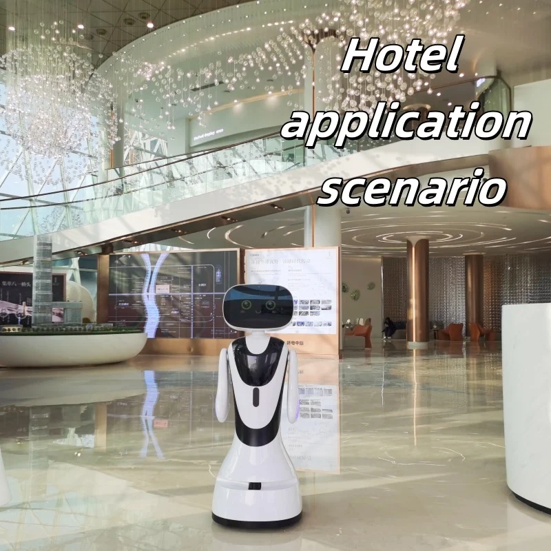 Artificial Intelligent Robot Guide Library And Entertain Customers Shopping Hall Interactive Reception Robot