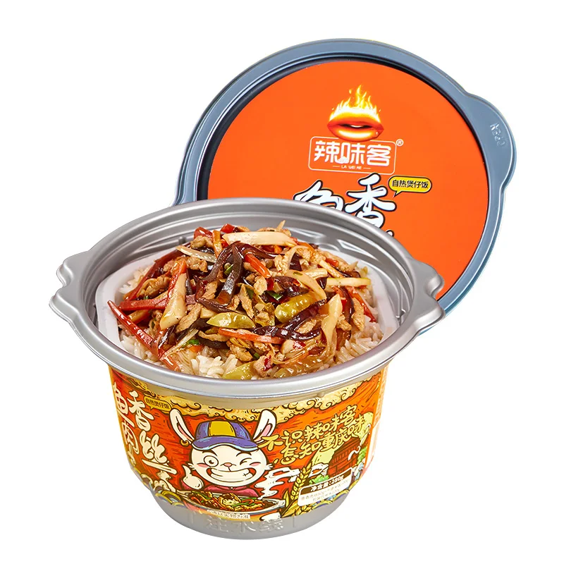 Laweike Top Best Quality 280g Yuxiang Shredded Pork  Chinese Instant Self Heating Food