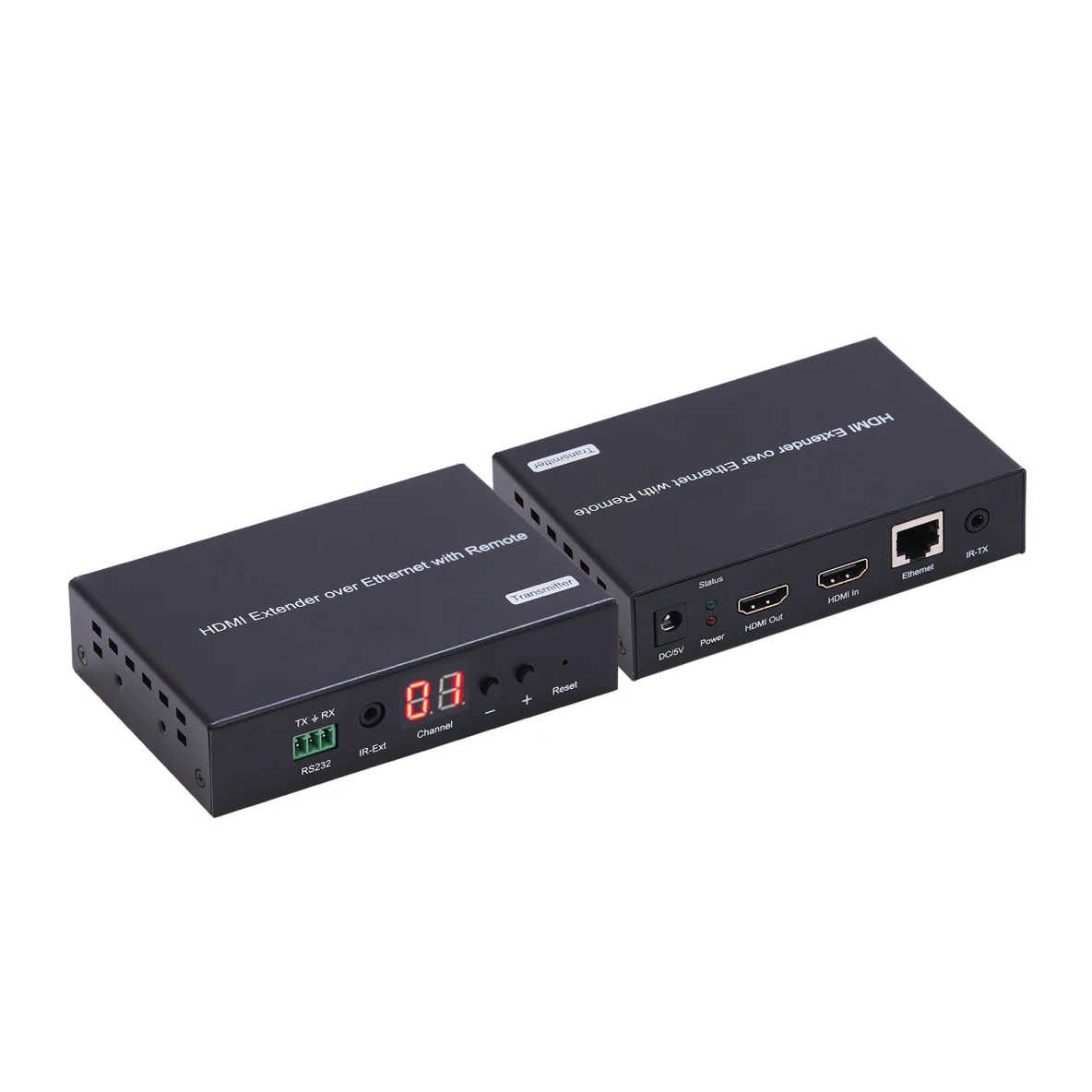 Hot Sale 120m HDMI POE Extender Over IP, Support LPCM Audio Format, Wide-band IR Control